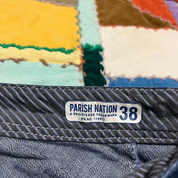 Parish Nation Y2K Baggy Skater Faded Blue Jeans 38Wx34L - Picture 4 of 7